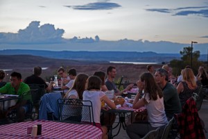 Beautiful Patio Dining in Page with views of Lake Powell and stunning sunsets