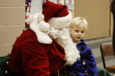 Lil Guy and a First Santa Visit