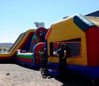 Funtime Inflatables set up